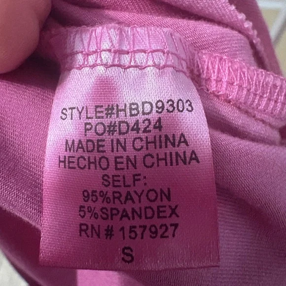 NWT LA MIEL Pink Midi Dress - Picture 6 of 6